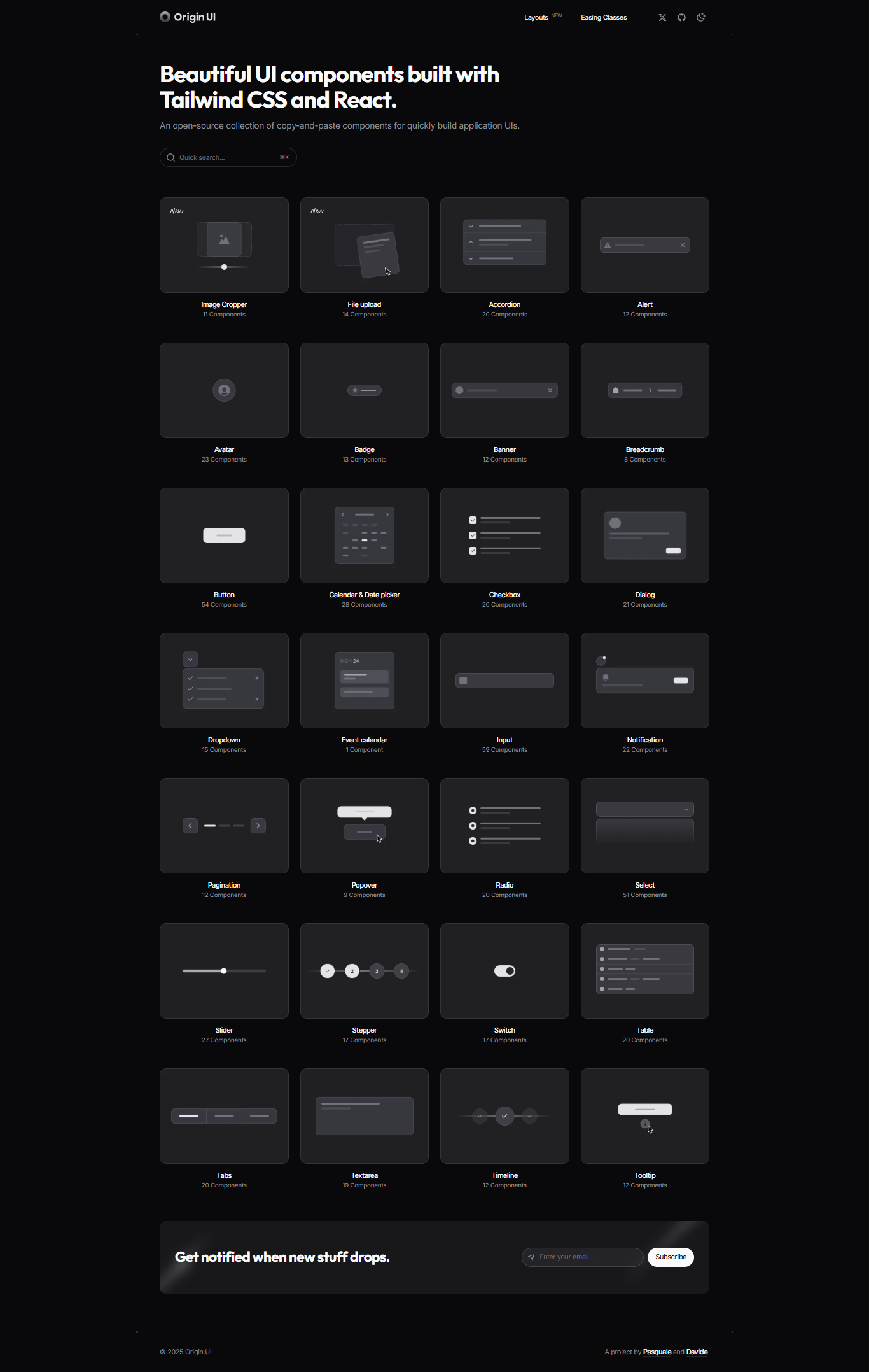 Origin UI 